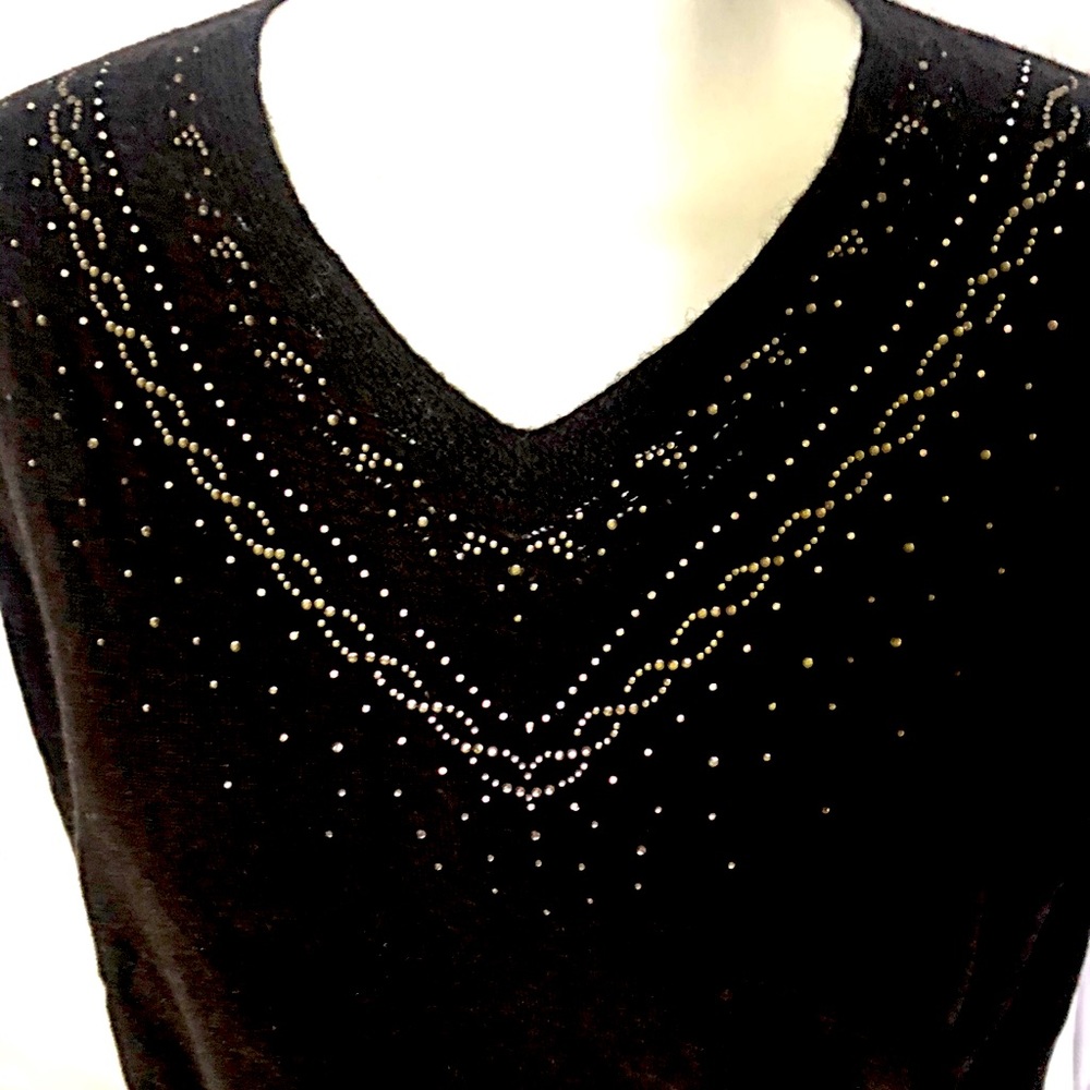 WILLY - Black V-neck Soft Sweater